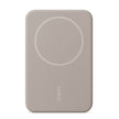 Batería Portátil Power Bank Belkin BoostCharge Pro 5000mAh MagSafe Qi2 Carga Rápida 15W y Stand - Beige