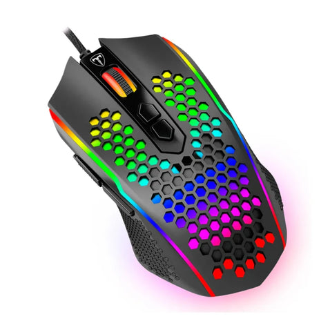 Mouse Gamer T-dagger Imperial Lite, Iluminacion Rgb, 8 Botones Programables, 7200 Dpi Negro