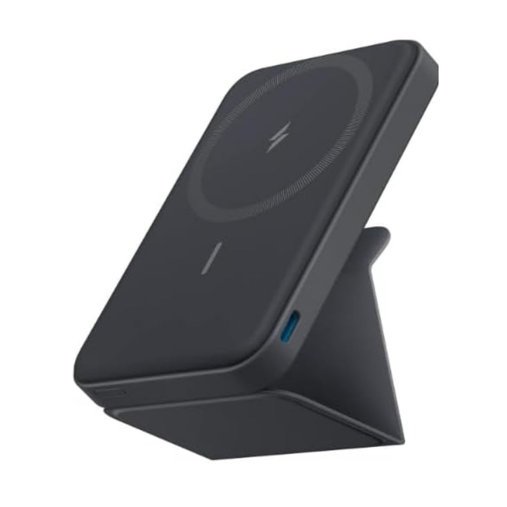 Batería Magnética Power Bank Anker MagGo 622 MagSafe 5000mAh Soporte Plegable USB-C iPhone - Negro