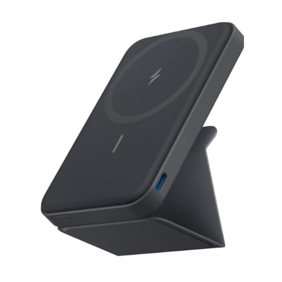 Batería Magnética Power Bank Anker MagGo 622 MagSafe 5000mAh Soporte Plegable USB-C iPhone - Negro