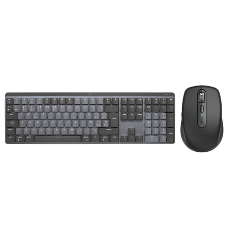 Combo Logitech Teclado Mx Mechanical + Mouse Compacto Logitech Mx Anywhere 3s