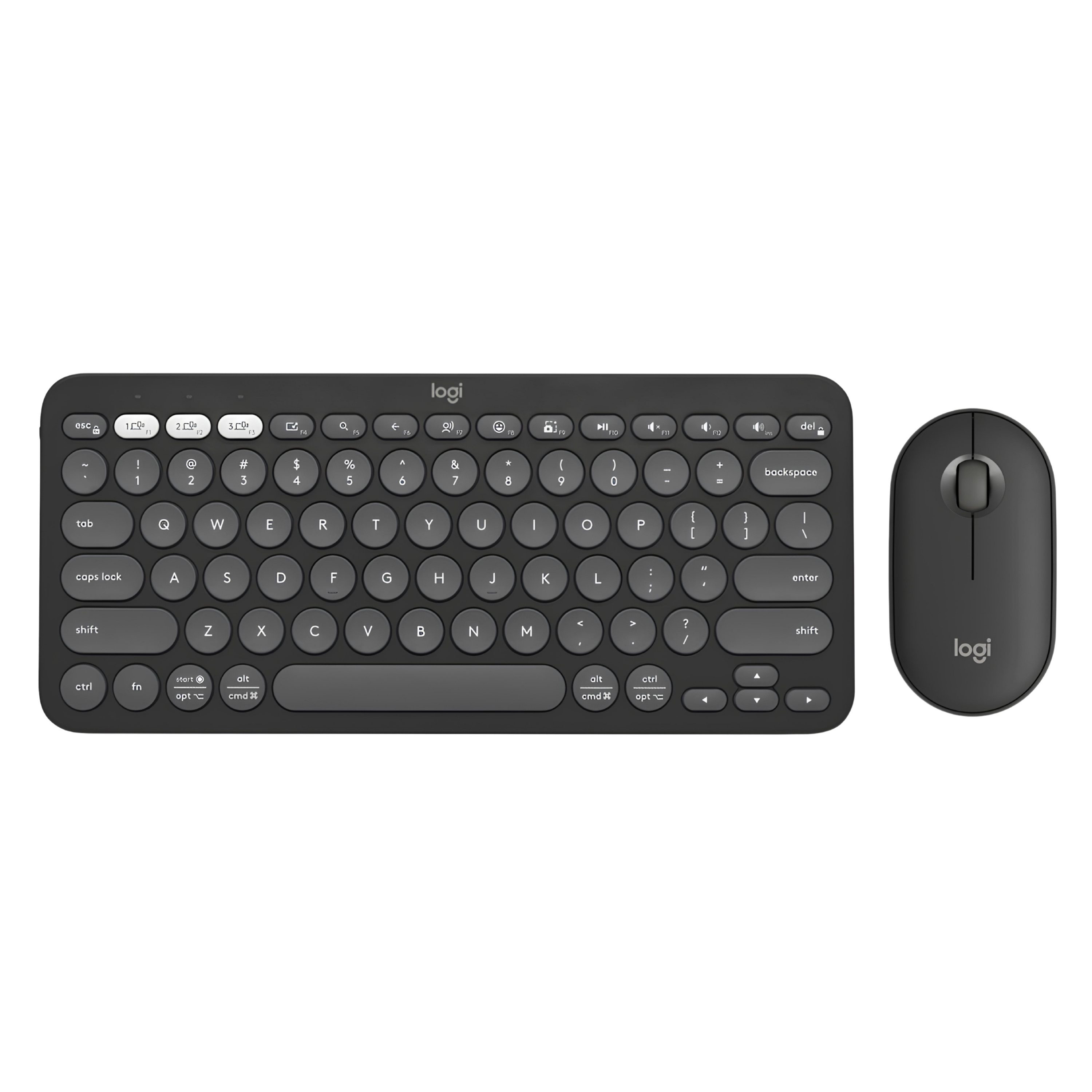 Combo Logitech Bluetooth: Teclado K380s + Mouse M350s, Negro