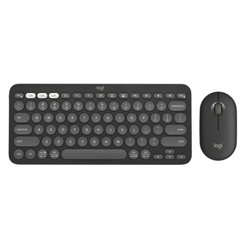 Combo Logitech Bluetooth: Teclado K380s + Mouse M350s, Negro