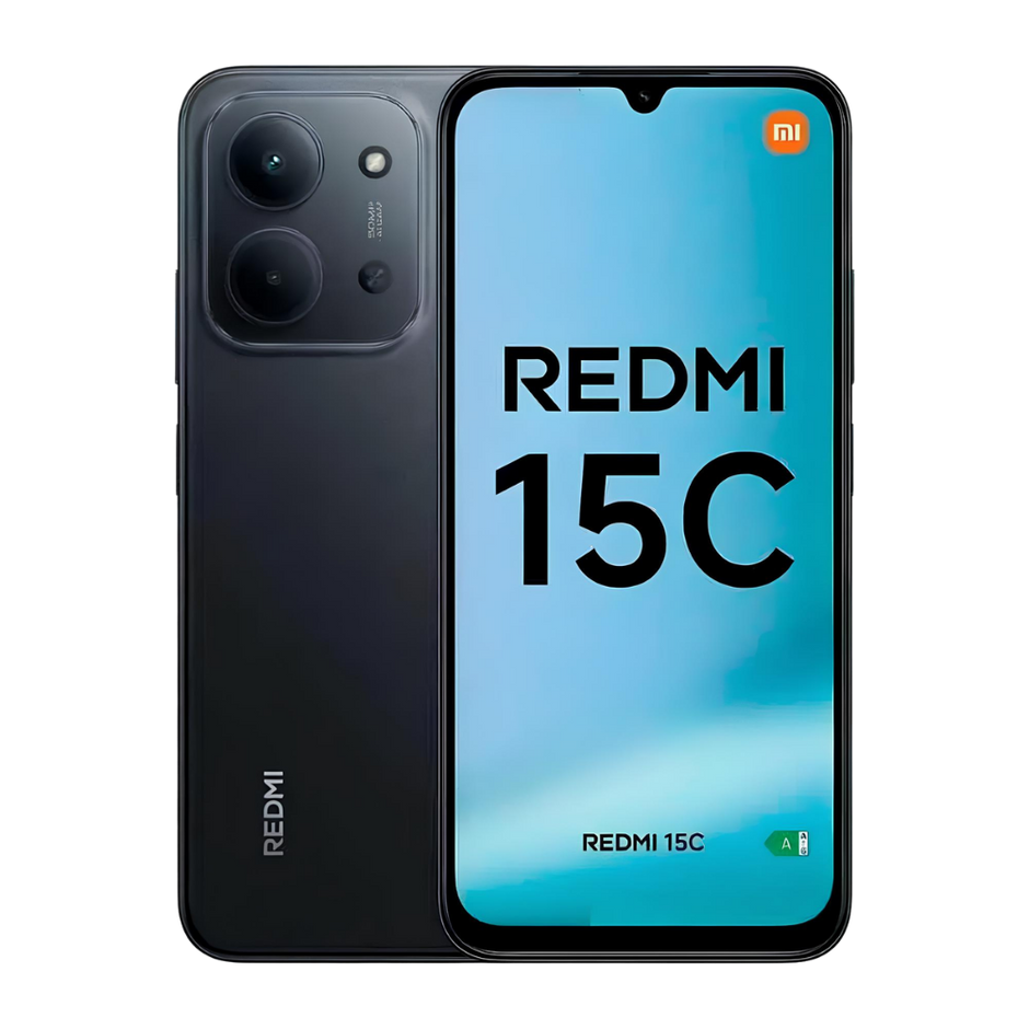 Celular Xiaomi Redmi 15C Dual SIM Pantalla 6.9" 120Hz 128GB/12GB(4+8) 50MP IA IP64 6000mAh/33W - Negro