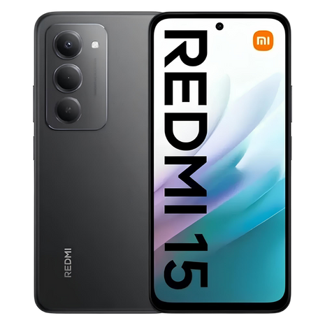 Celular Xiaomi Redmi 15 Dual SIM Pantalla 6.9" 144Hz 256GB/16GB(8+8) 50MP IA IP64 7000mAh/33W - Negro