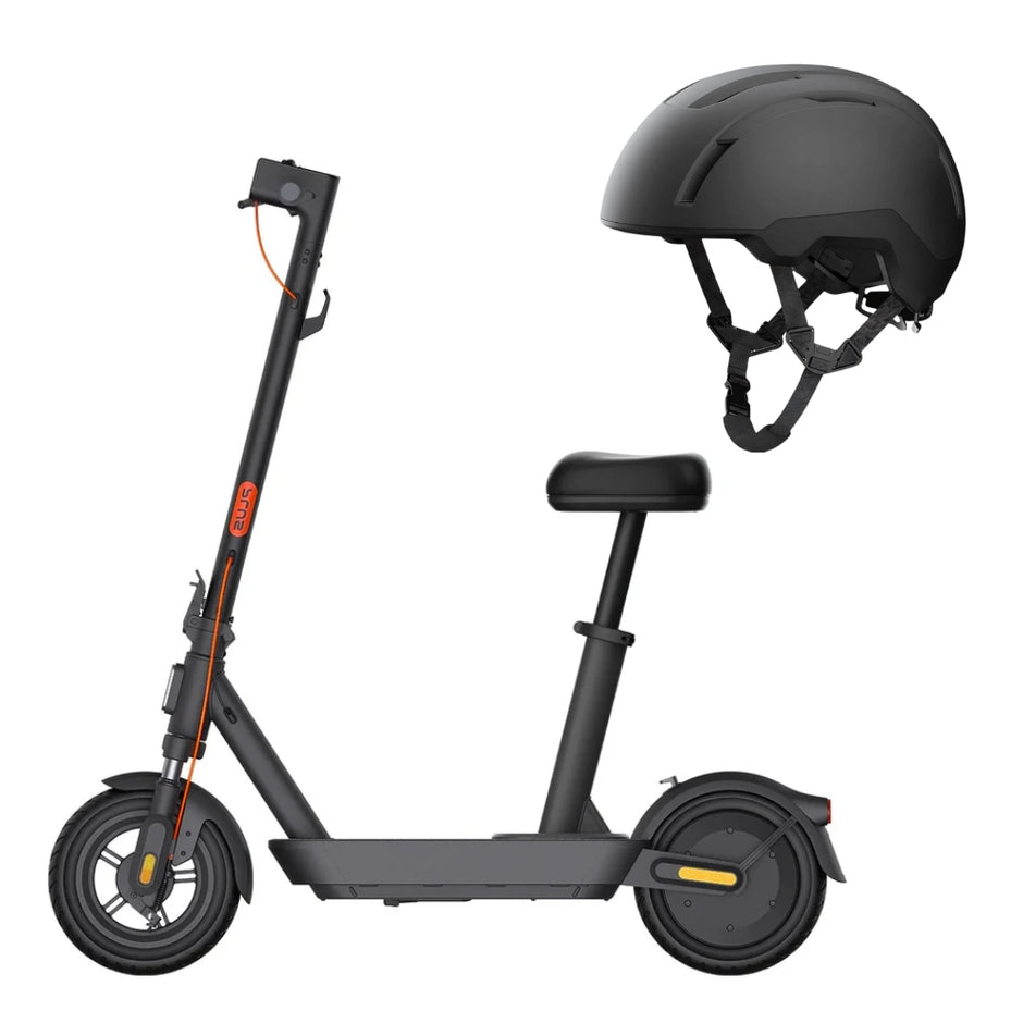 Patineta Eléctrica Xiaomi Scooter 5 Plus con Silla 900W, 60km de Autonomía, Llantas 12” + Casco Xiaomi