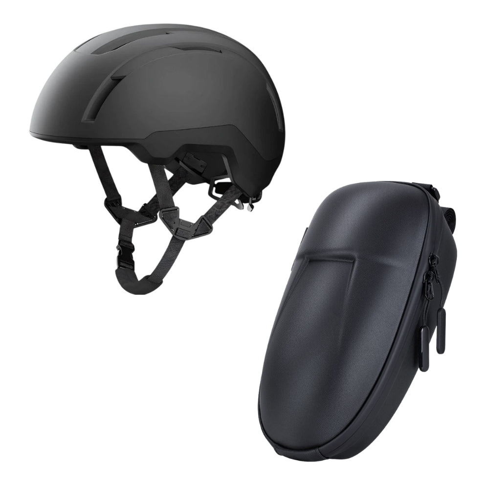 Combo Xiaomi: Casco Urbano Riding Helmet Protección In-Mold + Maletin De Almacenamiento Storage Bag