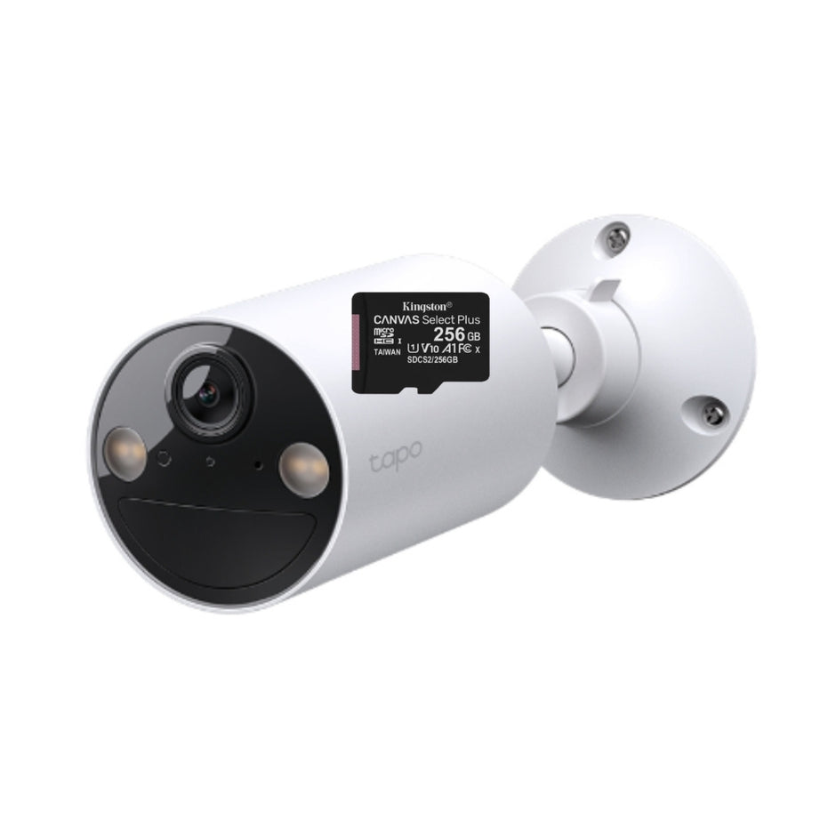 Cámara de Vigilancia TP-Link Tapo C410, Wi-Fi para Exterior con Batería Recargable y Detección IA + Micro SD 256GB