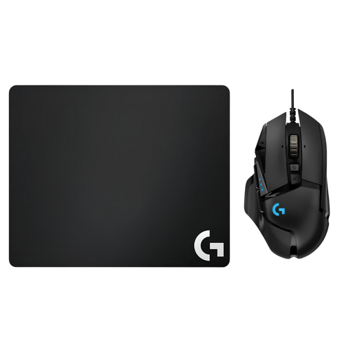 Combo Gamer Mouse Logitech G502 HERO 25K DPI RGB LIGHTSYNC + Mouse Pad G240