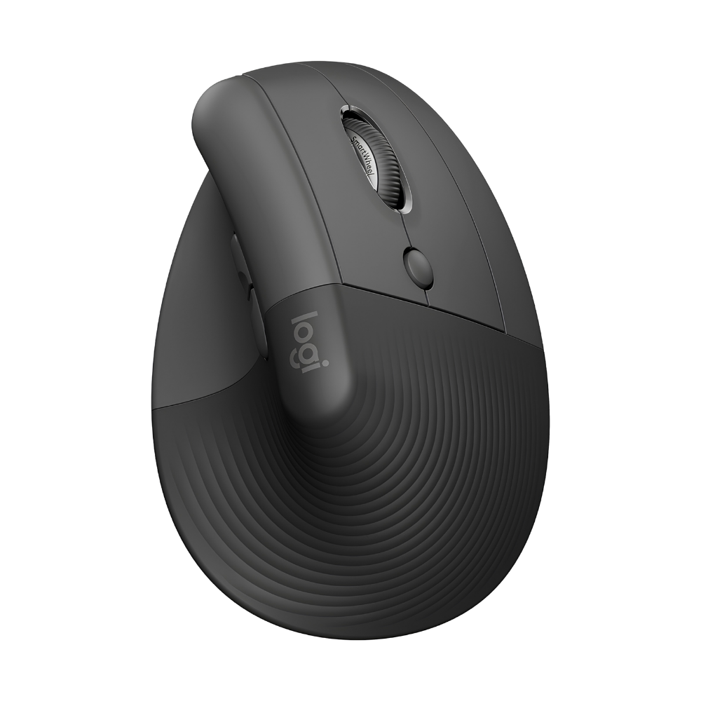 Mouse Ergonómico Vertical Logitech Lift, Inalámbrico para Manos Pequeñas y Medianas, Grafito