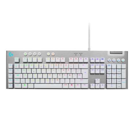Teclado Gamer Mecánico Ultrafino Logitech G815 Lightsync Rgb - Blanco