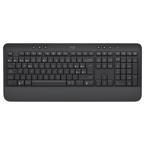Teclado Inalámbrico BT/Bolt Logitech Signature K650 con Diseño Confortable, Grafito