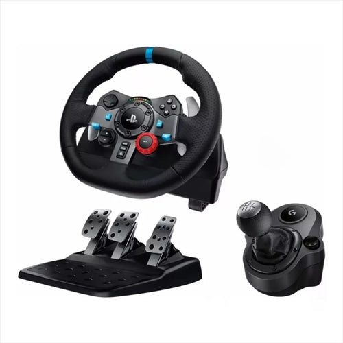 Timón de Carreras Logitech G29 SE Driving Force Feedback PS5 PS4 PC + Palanca Shifter de 6 Cambios