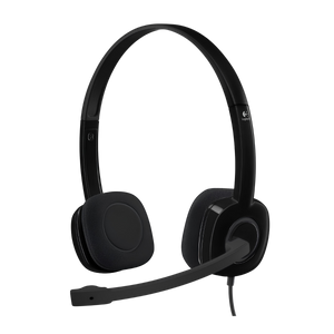 Diadema Estéreo Logitech H151, Micrófono, Volumen, Silencio Negro