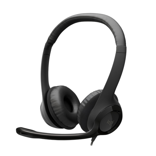 Audífonos Diadema USB Logitech H390 Micrófono Supresión de Ruido Audio Digital Control Mute - Negro