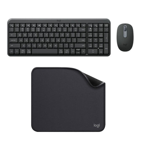 Combo Teclado y Mouse Bluetooth Logitech MK250 Inalámbrico Diseño Compacto - Español + Padmouse Studio Series