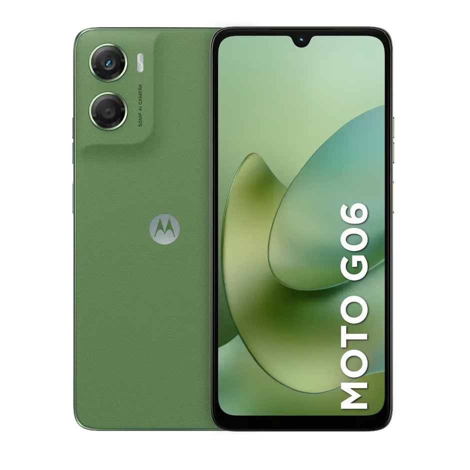 Celular Motorola Moto G06 Dual SIM 6.9” 120Hz 256GB/4GB+8GB RAM Boost 50MP AI IP64 5200mAh - Verde