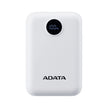 Power Bank Adata C100 Patalla Digital 10000mah 20W USB-C/USB-A y Carga Rápida QC/PD - Blanco