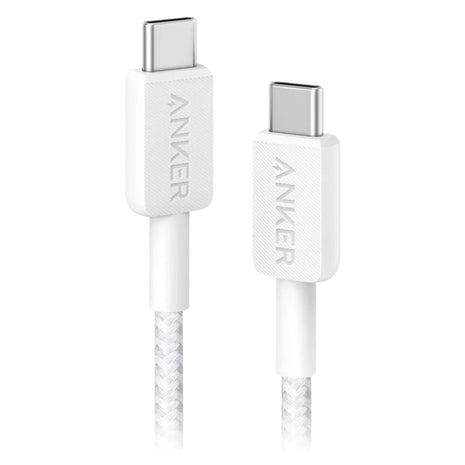 Cable Trenzado Usb-c A Usb-c 1.8m Anker 322 Carga Rápida 60w wht
