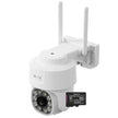 Cámara de Seguridad Nexxt NHC-OP10 Exterior 2K+ 5MP Wi-Fi PTZ con Luz de Seguridad + MicroSD 64GB
