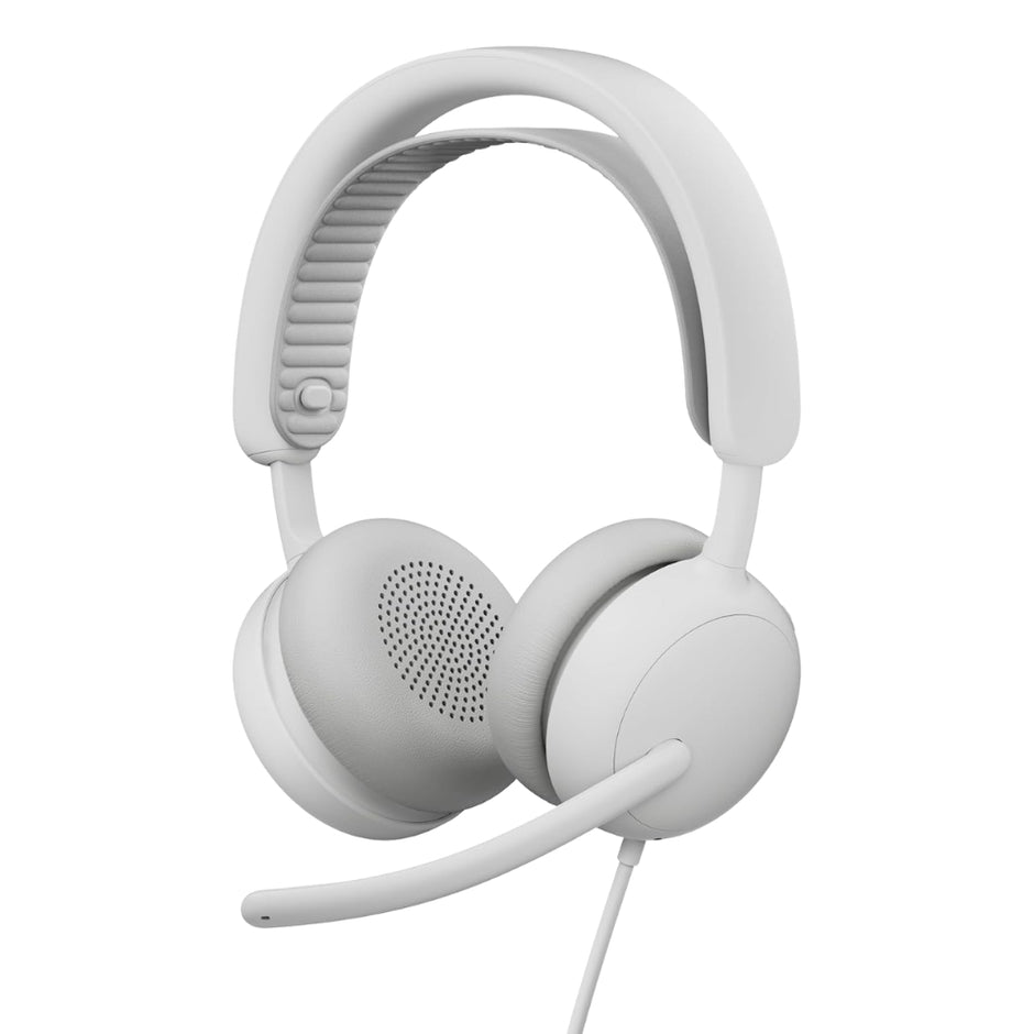 Audífonos Diadema Profesional Logitech Zone Wireless 2 ES Bluetooth ANC Híbrida Adaptativa - Blanco Crudo