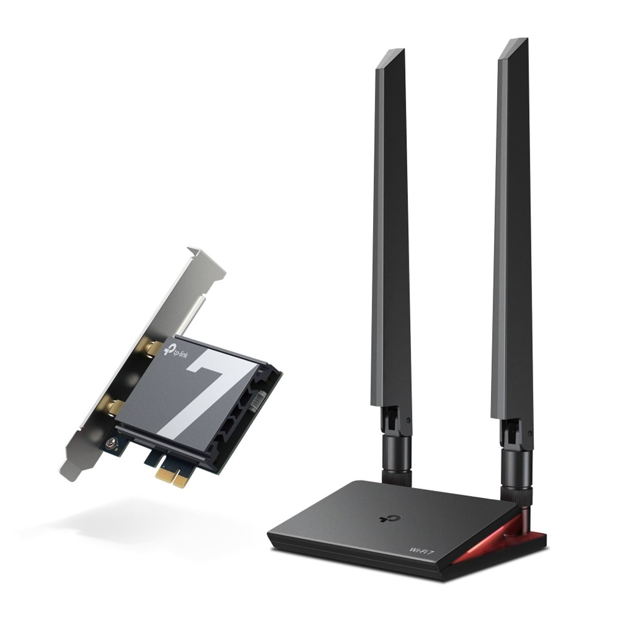 Adaptador Wi-Fi 7 PCIe TP-Link Archer TBE550E BE9300 Triple Banda con Bluetooth 5.4 y Antenas Magnéticas