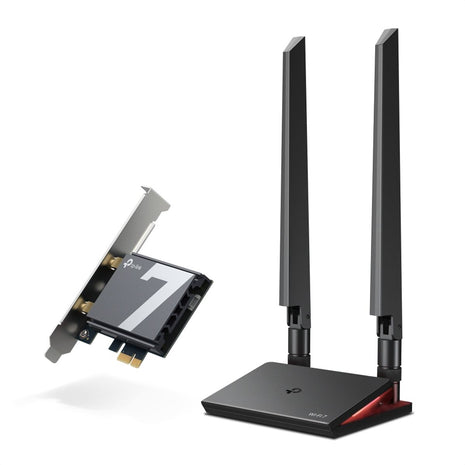 Adaptador Wi-Fi 7 PCIe TP-Link Archer TBE550E BE9300 Triple Banda con Bluetooth 5.4 y Antenas Magnéticas