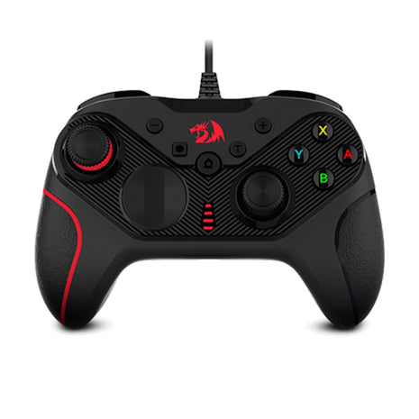 Redragon Control Gamepad Rift G710 4 Macros Turbo Vibración Dual Plug&Play PC Switch PS3