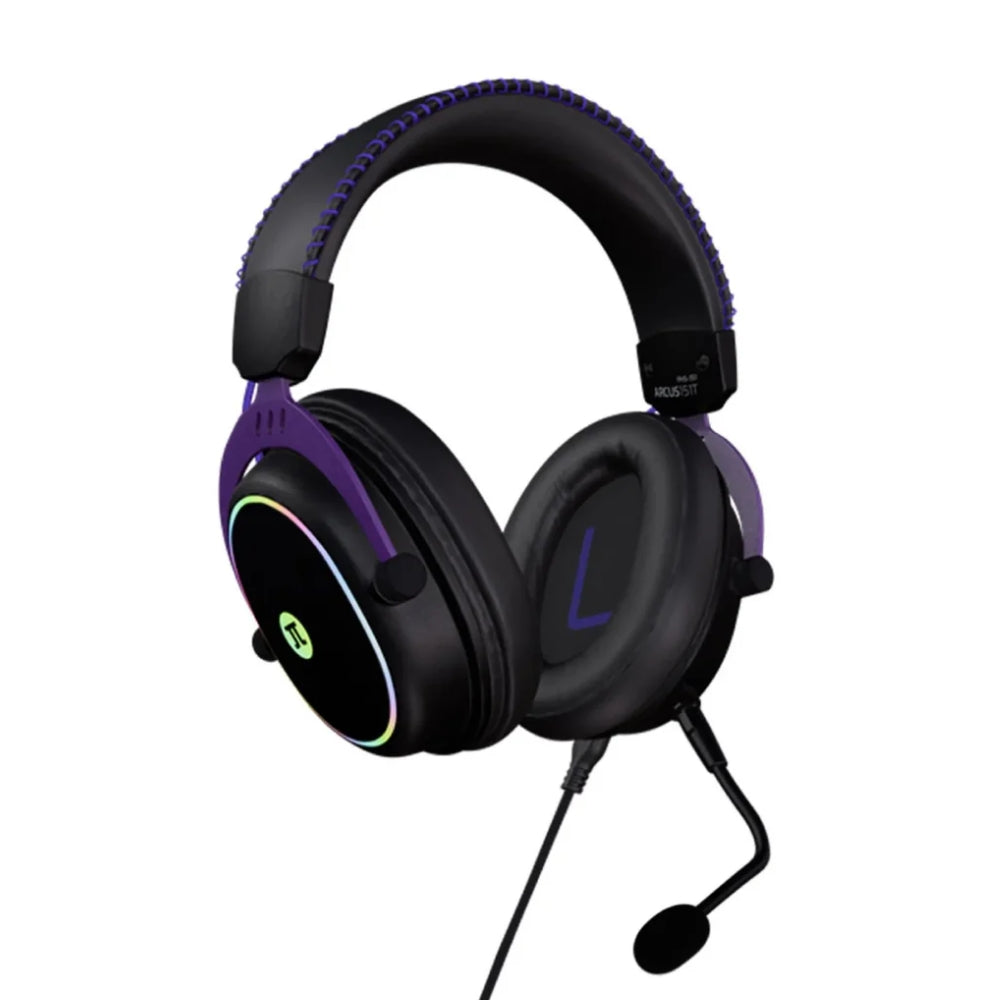 Diadema Gamer Primus Arcus 151T con Micrófono RGB USB-A y USB-C Sonido Envolvente 7.1 Negro
