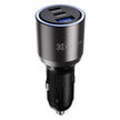 Cargador De Carro KlipXtreme PowerCar KCC-140, 3 Puertos (2 USB-C, 1 USB-A), 140W, Negro