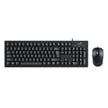 Combo Teclado Multimedia y Mouse Optico Genius KM-100SE AI Copilot - Negro