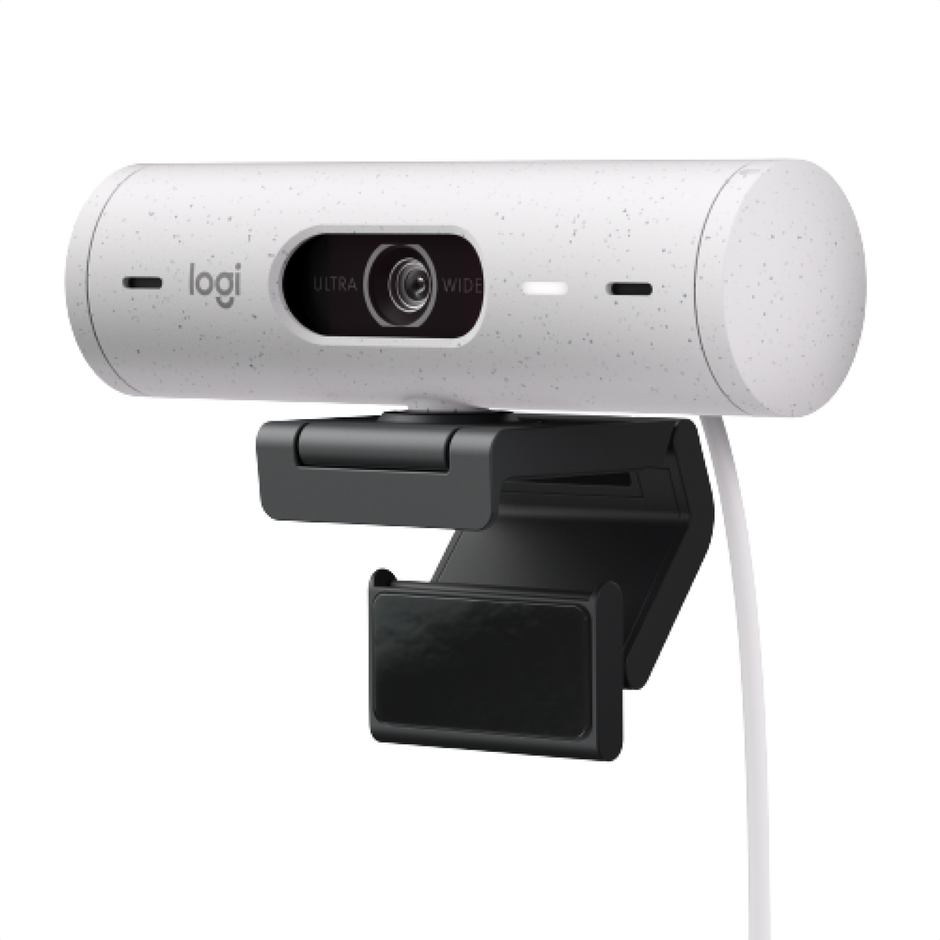 Cámara Web Full Hd Logitech Brio 500 / Rightlight 4 Con Hdr - Blanco