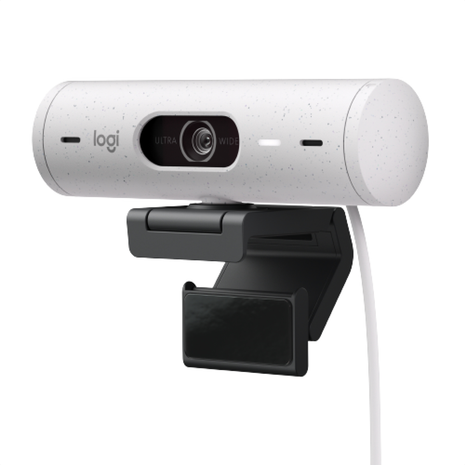 Cámara Web Full Hd Logitech Brio 500 / Rightlight 4 Con Hdr - Blanco
