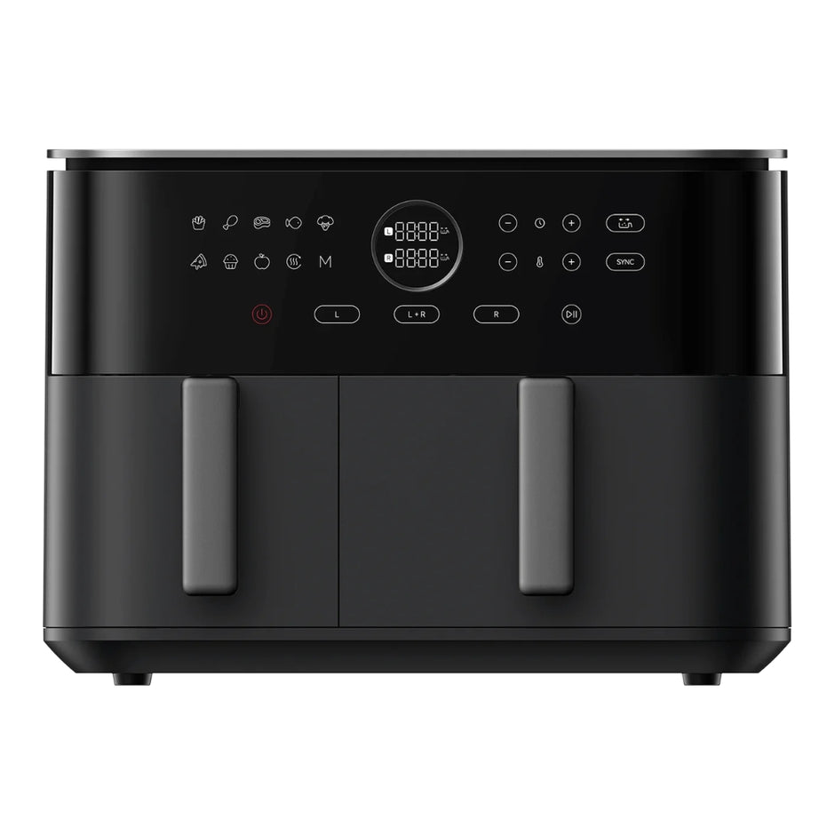 Freidora de Aire Xiaomi Dual Zone Air Fryer 10L Doble Compartimiento 101 Recetas, 9 Modos, 2700W - Negro