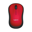 Logitech M185, Mouse Inalámbrico, Win Mac Chrome Linux Rojo