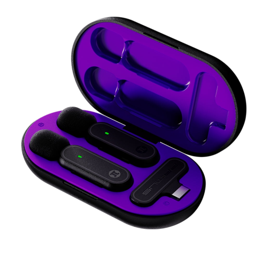 Set Micrófonos de Solapa Primus VOX01 Inalambricos USB-C