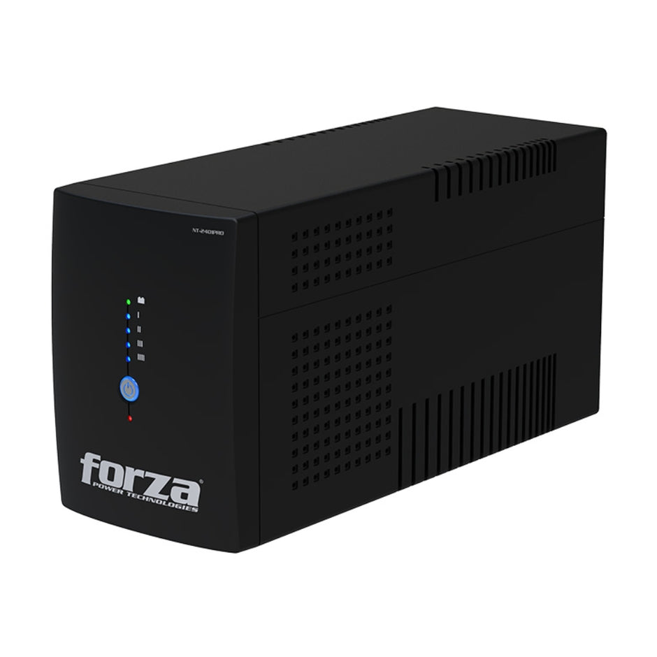 UPS Interactiva Forza NT-2401PRO 2400VA 1200W con 10 Tomas, Regulador AVR y Puerto RJ45