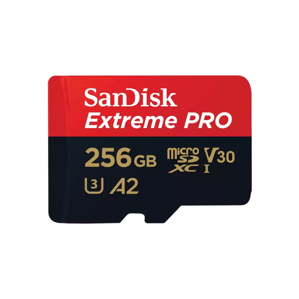 Memoria Micro SD 256GB SanDisk Extreme PRO 200MB/s A2 V30 U3 4K UHD GoPro Drone + Adaptador SD