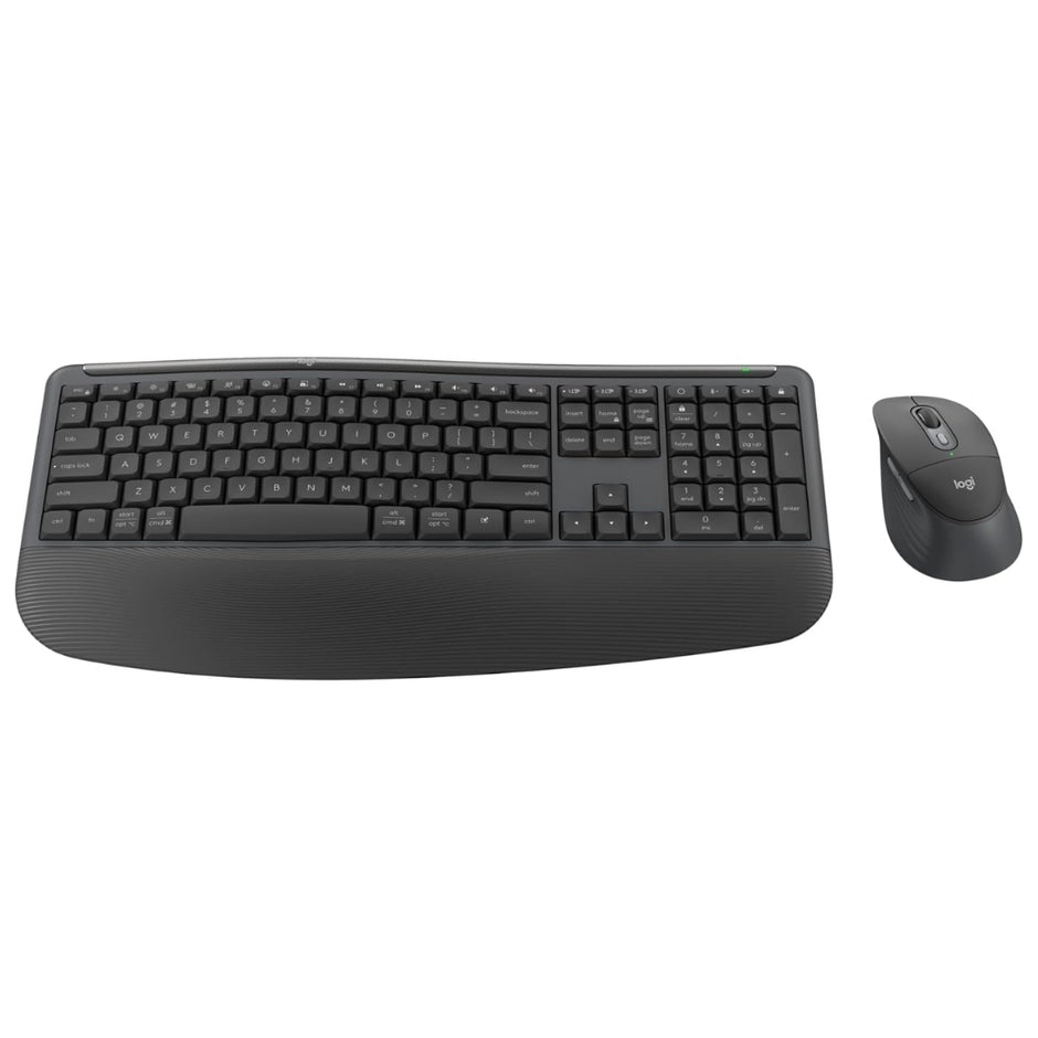 Combo Teclado y Mouse Inalámbrico Logitech Signature Comfort Plus MK880 Bluetooth Diseño Ergonómico