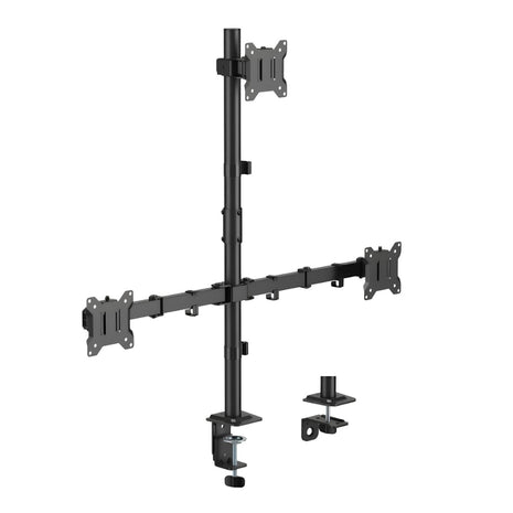 Soporte Monitor Triple Techgo SPM-1135 Escritorio 17-32" Brazo Articulado Acero VESA Ajustable Ergonomico