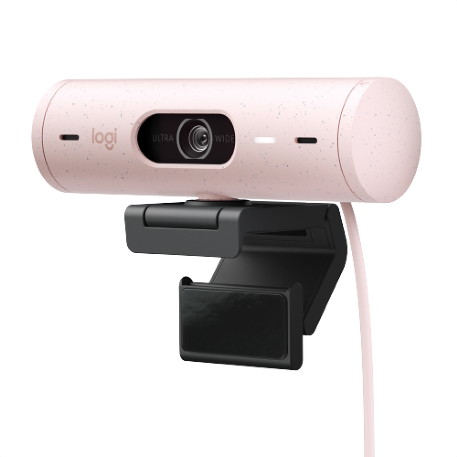 Cámara Web Full Hd Logitech Brio 500 / Rightlight 4 Con Hdr - Rosa