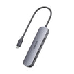 Hub USB-C Anker 5 en 1 con HDMI 4K, USB-A 3.0, 2 USB-A 2.0 y Power Delivery 90W Gris