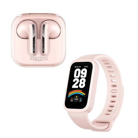 Combo Xiaomi Smart Band 9 Active Rosa + Buds 6 Active Rosa