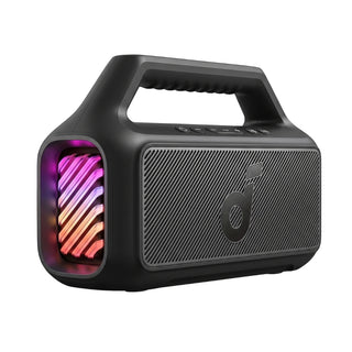 Parlante Bluetooth Soundcore Boom 2 Protección IPX7 Sonido 2.1 80W RMS Batería 24h PowerBank Luces LED