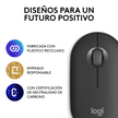 Mouse Bluetooth Multidispositivo Logitech Pebble 2 M350s, Negro