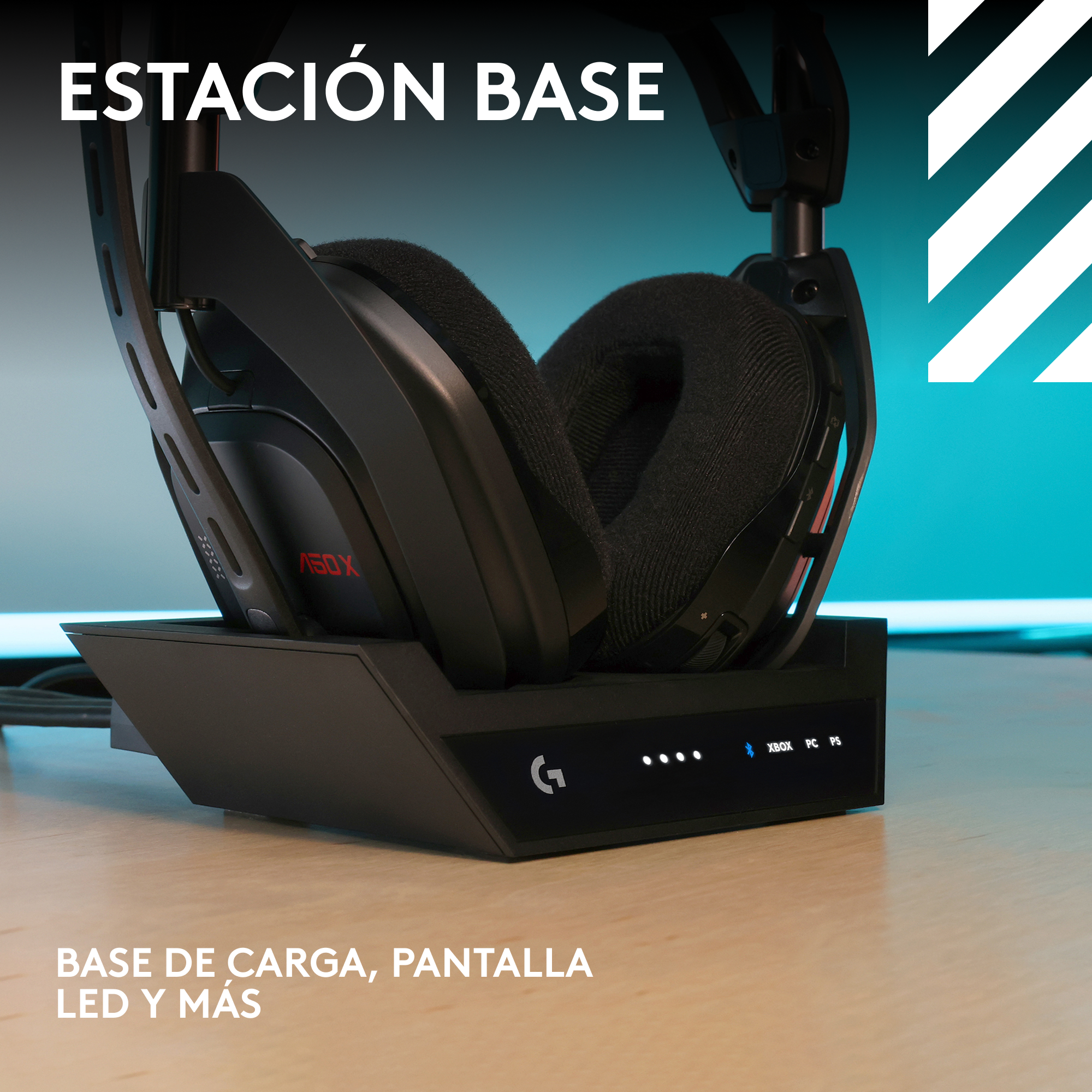 Logitech G A50 X Audífonos Gamer Inalámbricos con Estación Base HDMI para Xbox PS5 y PC
