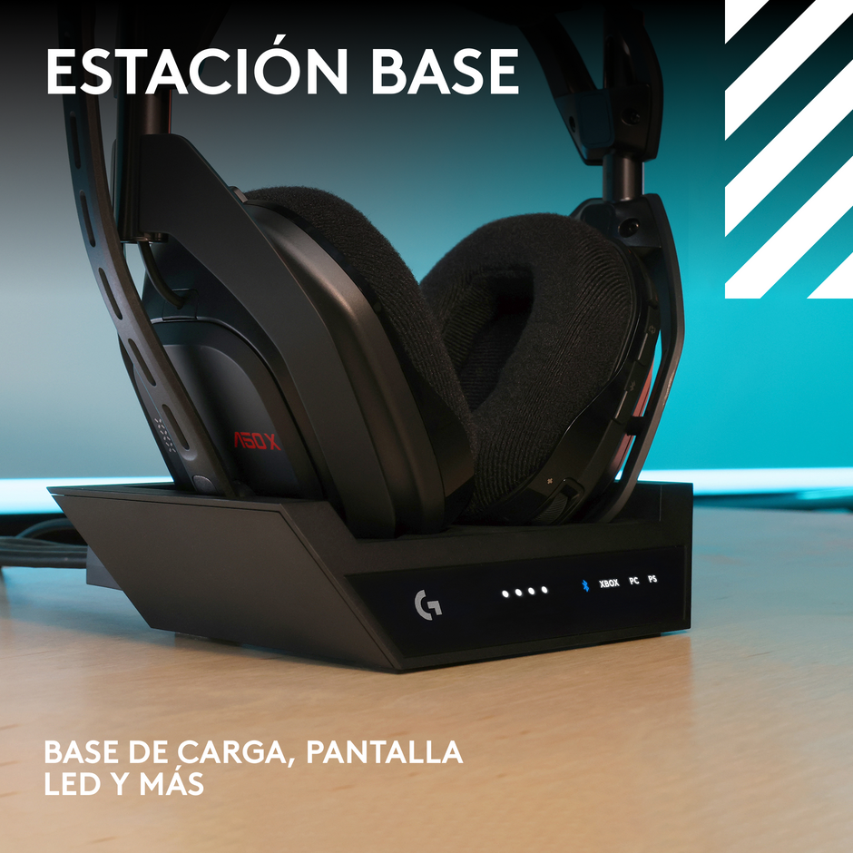 Logitech G A50 X Audífonos Gamer Inalámbricos con Estación Base HDMI para Xbox PS5 y PC
