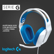 Diadema Gamer Alámbrica Logitech G335 Micrófono Flip to Mute Plug 3.5mm PC PS5 Xbox Switch - Blanco