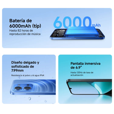 Celular Xiaomi Redmi 15c Dual Sim 4g 128gb/4gb 6.9' 50mp Negro