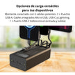 Power Bank 30.000 mAh con Panel Solar Xtech XPB-300 Multiples Puertos, Linterna